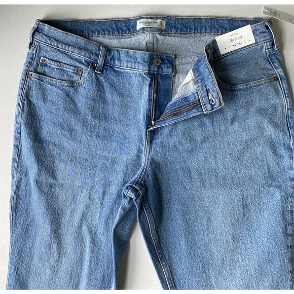 Abercrombie & Fitch Jeans Womens Size 18S Short Low Rise AF The Boot Denim Pants - Picture 4 of 13